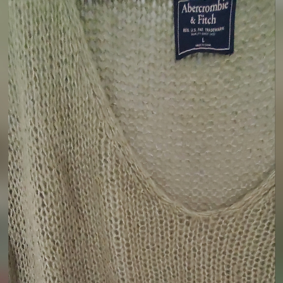 Abercrombie & Fitch Loose Knit Scoop Neck Sweater | L - Picture 2 of 4